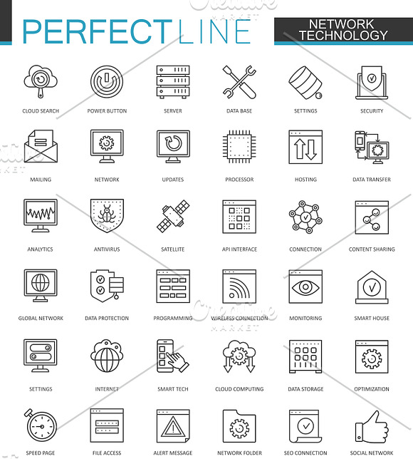 180 Perfect Line concept icons in Communication Icons - product preview 2