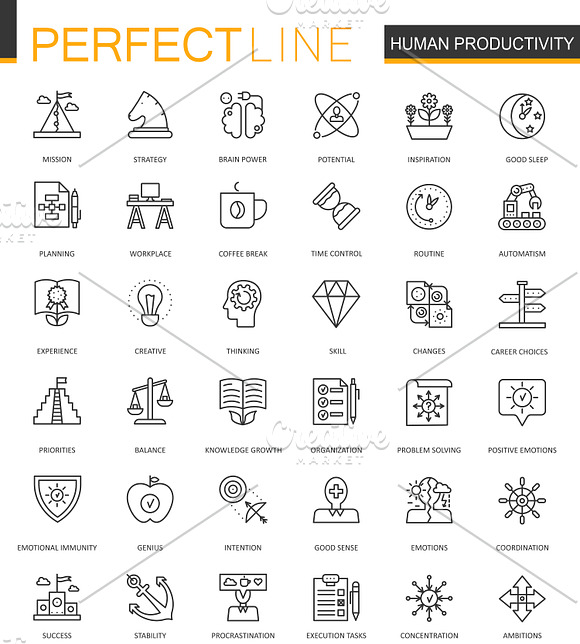 180 Perfect Line concept icons in Communication Icons - product preview 3