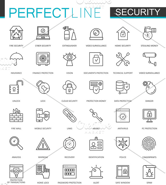 180 Perfect Line concept icons in Communication Icons - product preview 4