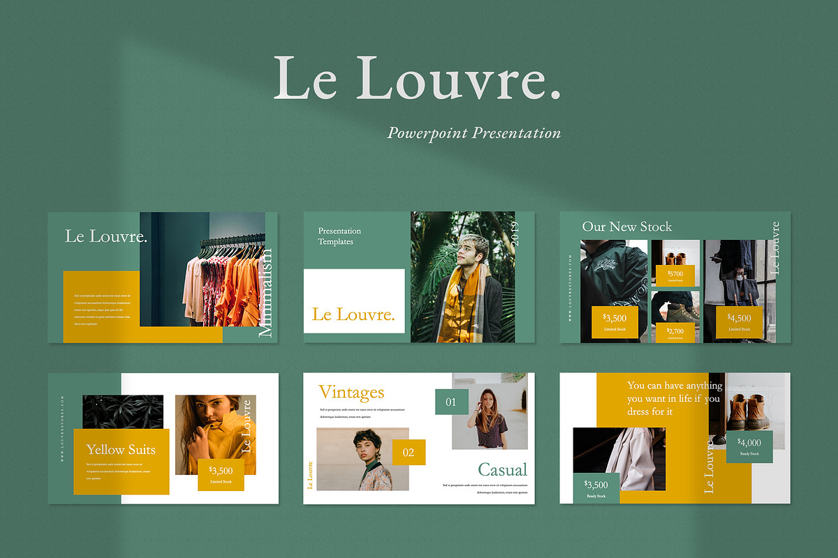 Le Louvre Presentation Powerpoint in PowerPoint Templates - product preview 8