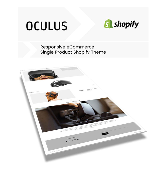 Oculus Single Product Shopify Theme in Themes - product preview 1