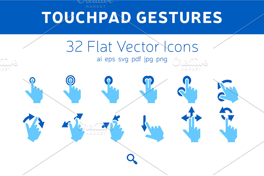 Touchpad Gestures Icons