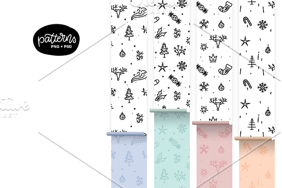 Christmas Quotes & Patterns in Illustrations - product preview 4