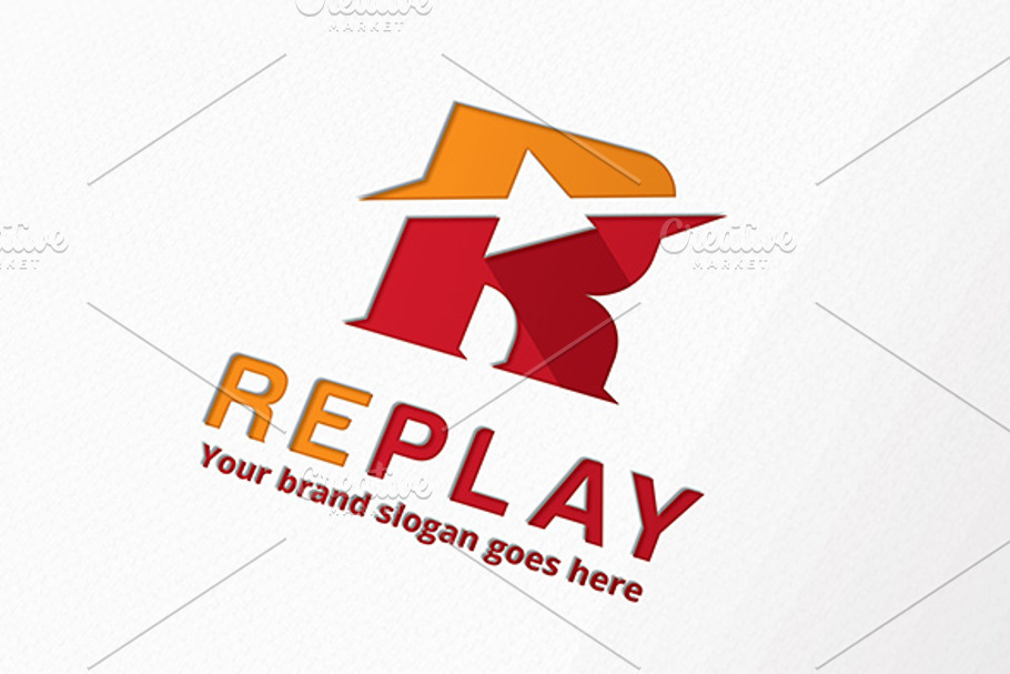 Replay Letter R Logo in Logo Templates - product preview 8