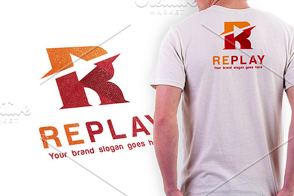 Replay Letter R Logo in Logo Templates - product preview 2