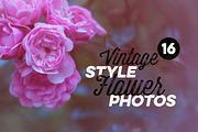 16 Vintage Style Flower Photos