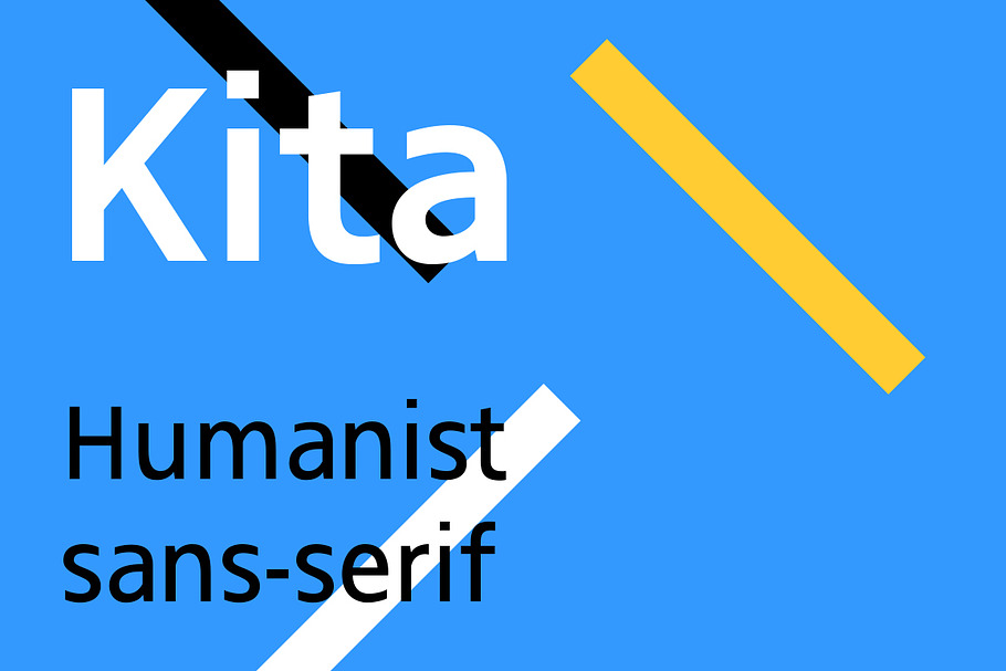 Kita - Humanist sans-serif typeface