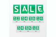 Vector Countdown Timer Sale