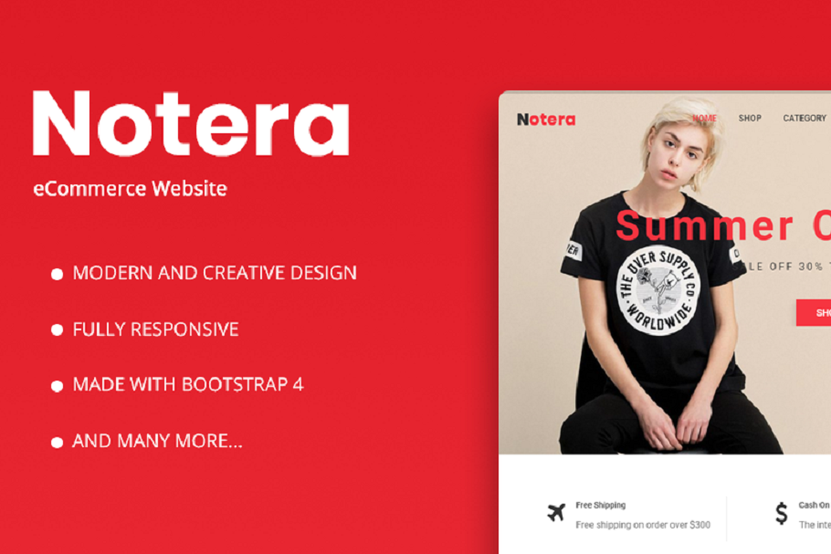 Notera – Fashion eCommerce Bootstrap in Bootstrap Themes - product preview 8