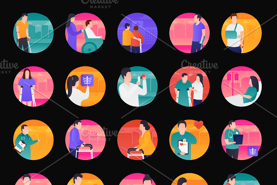 80 Medical Vector Icons in Illustrations - product preview 8