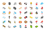 264 Isometric Objects Icons
