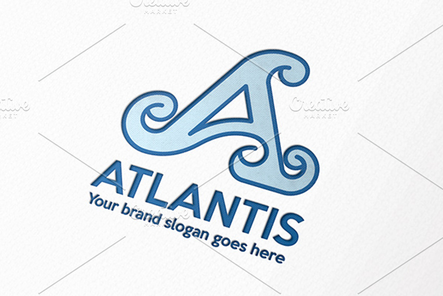 Atlantis Letter A Logo in Logo Templates - product preview 8