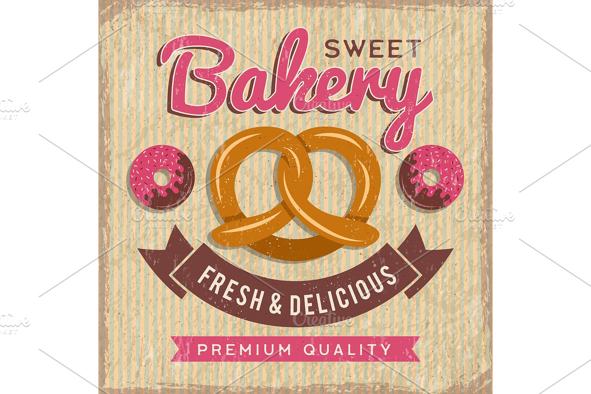 Bakery poster design. Bread and in Graphics - product preview 8