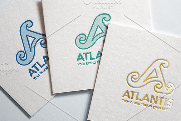 Atlantis Letter A Logo in Logo Templates - product preview 2