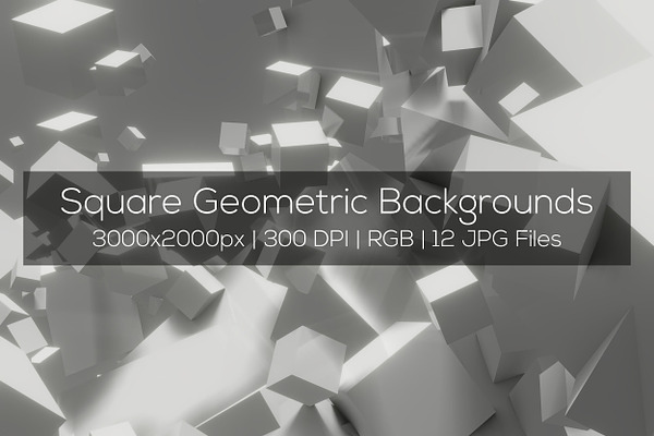 Square Geometric Backgrounds
