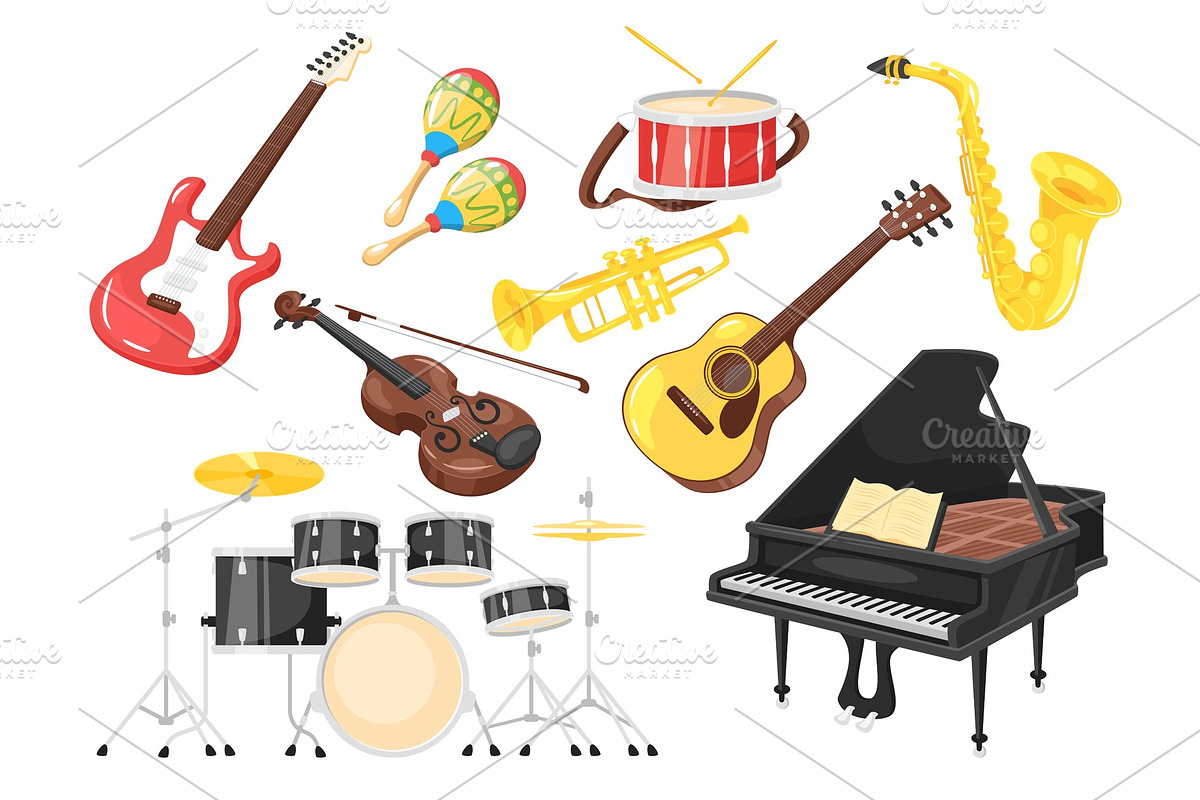 Music instruments for performanc in Illustrations - product preview 8