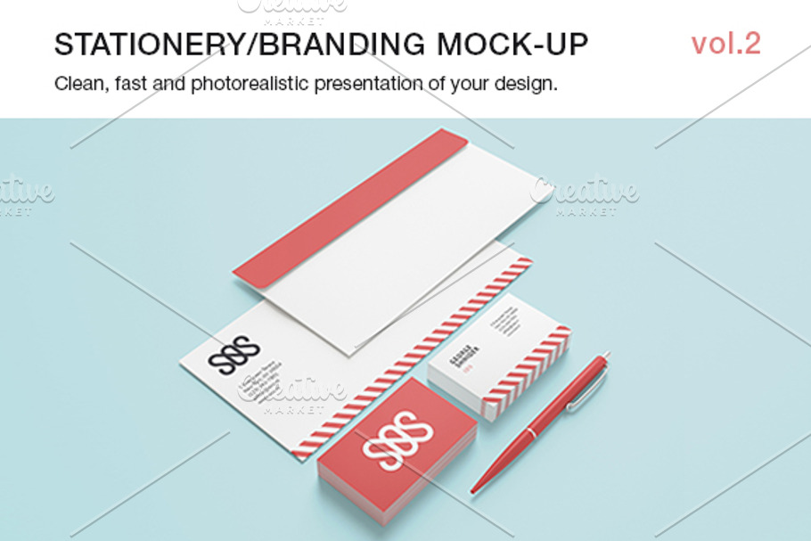 Stationery / Branding Mock-up vol.2 in Branding Mockups - product preview 8