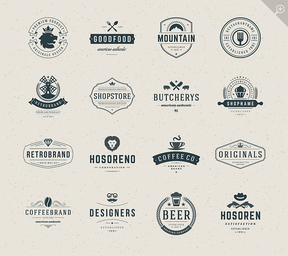 16 Vintage Logotypes or Badges in Logo Templates - product preview 1
