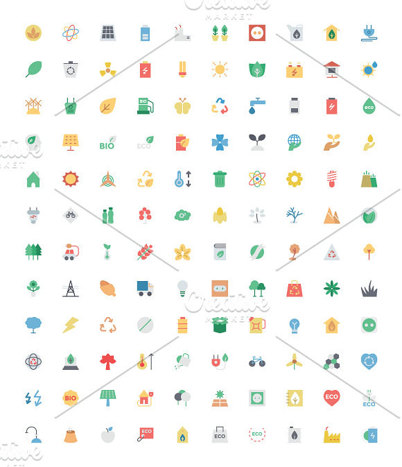 100+ Ecology Vector Icons in Graphics - product preview 1