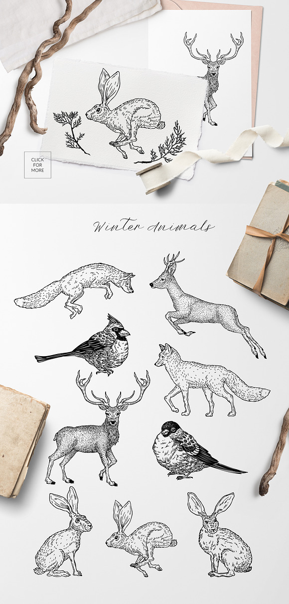 WINTER BREATH. Graphic Collection in Illustrations - product preview 1