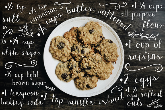 Oatmeal Raisin Font Duo + Graphics in Whimsical Fonts - product preview 1