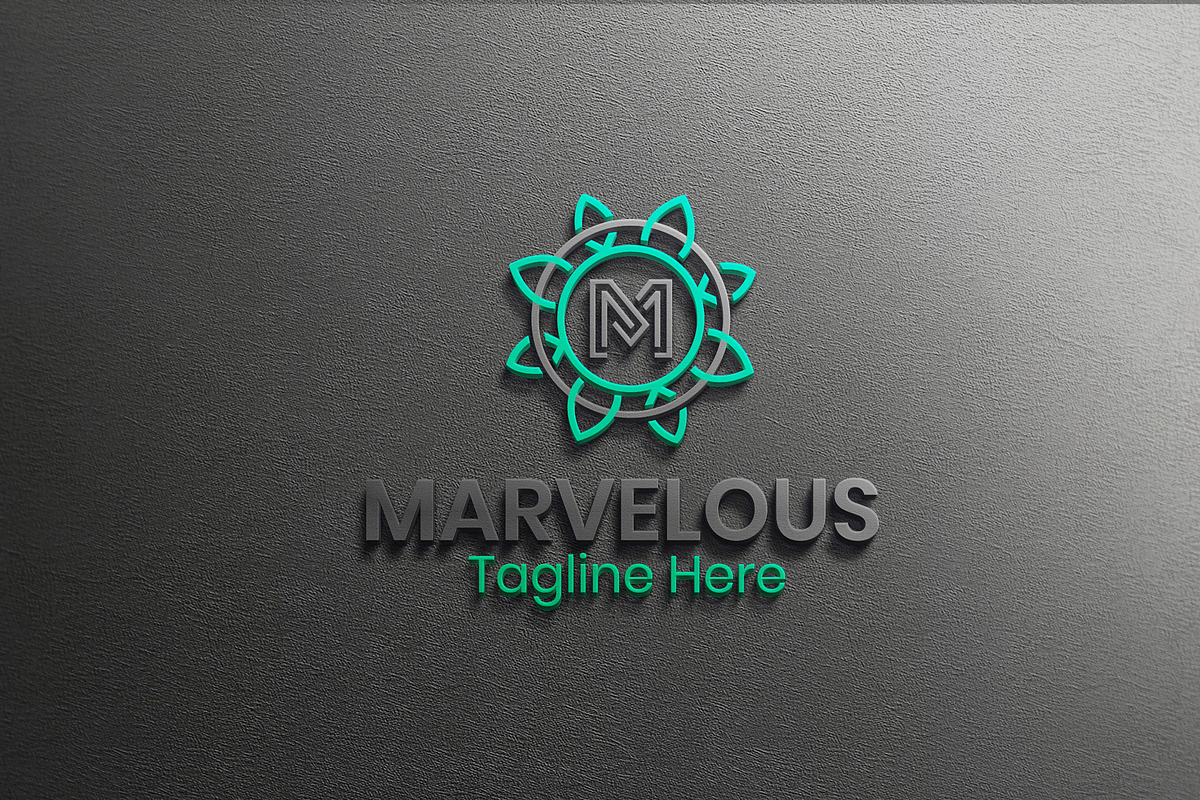 Marvelous - Letter M Logo in Logo Templates - product preview 8