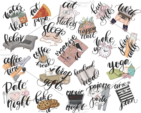 Planner Stickers Collection Kit in Objects - product preview 1