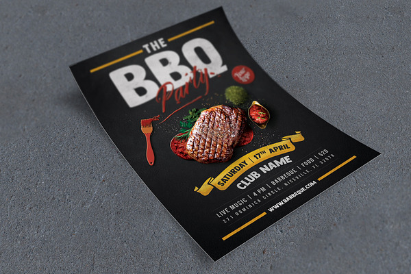 The BBQ Party Flyer