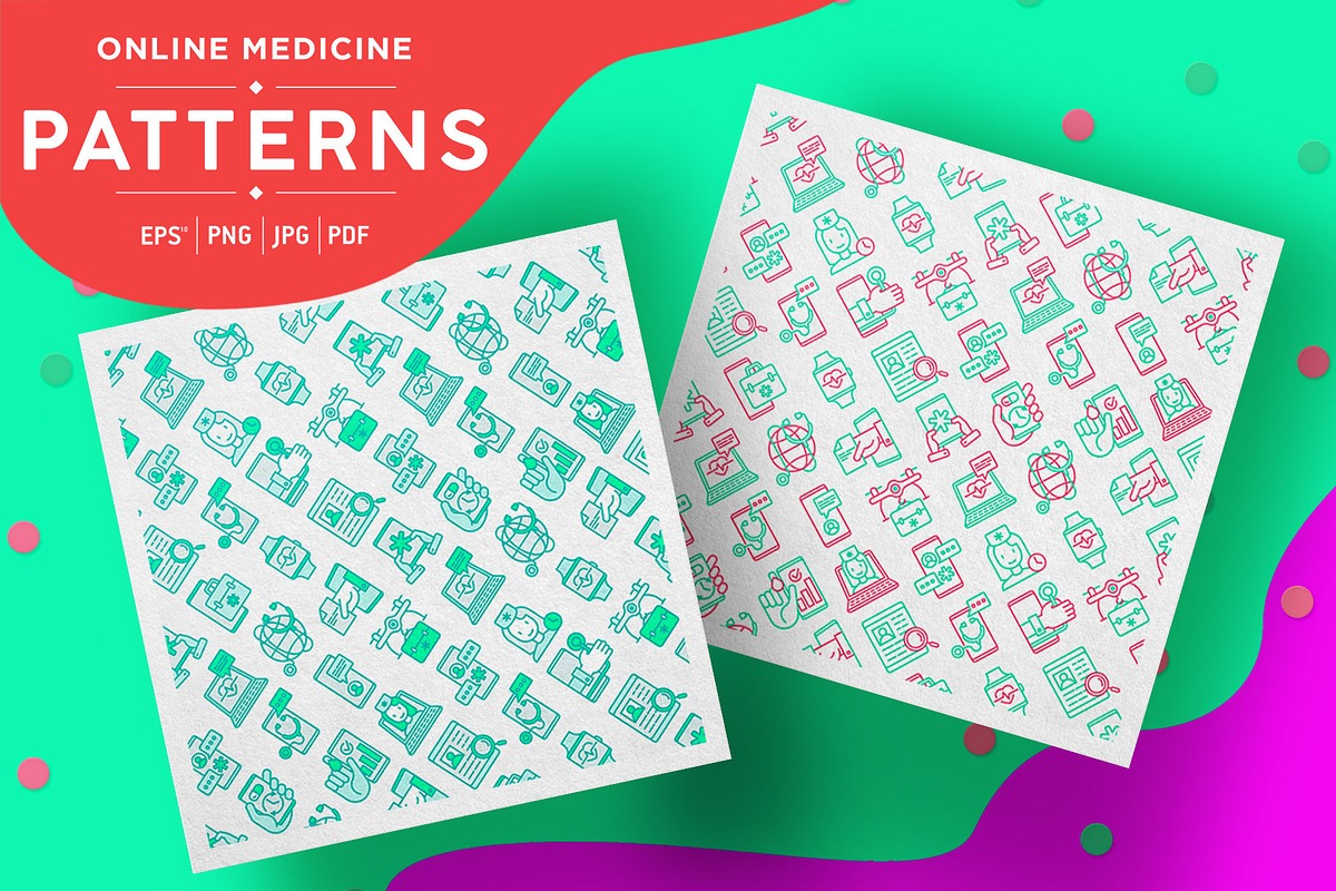Online Medicine Patterns Collection in Patterns - product preview 8