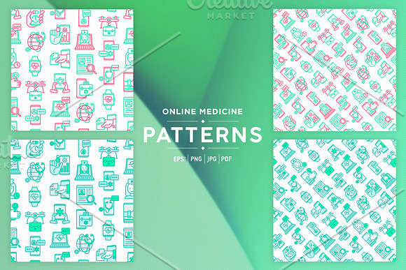 Online Medicine Patterns Collection in Patterns - product preview 4