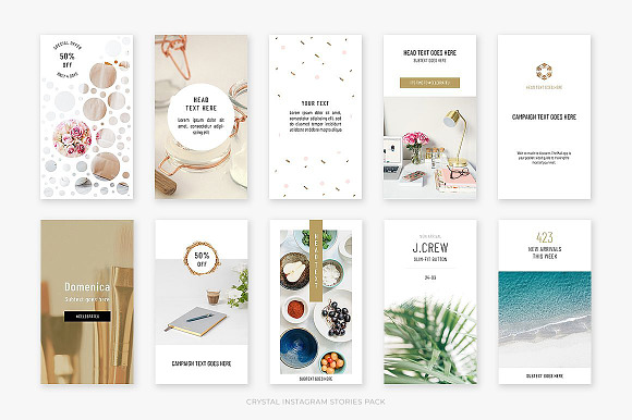 Light Instagram Stories Bundle in Instagram Templates - product preview 8