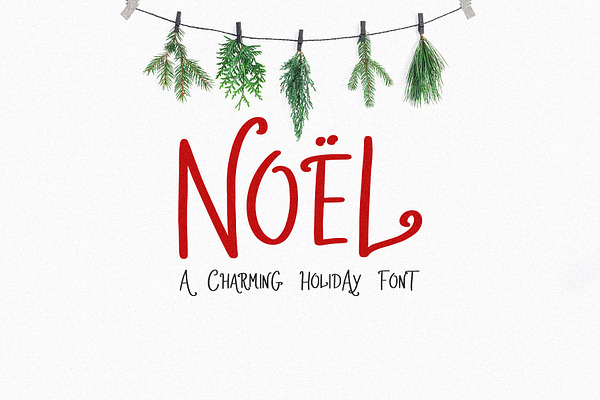 Noel | A Charming Holiday Font