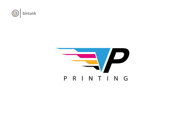 Fast Printing - P Letter Logo