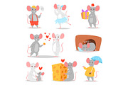 Cartoon mouse vector mousy animal