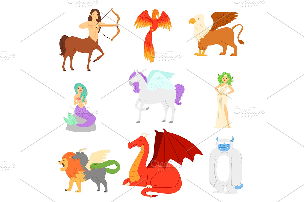 Mythological animal vector mythical in Illustrations - product preview 8