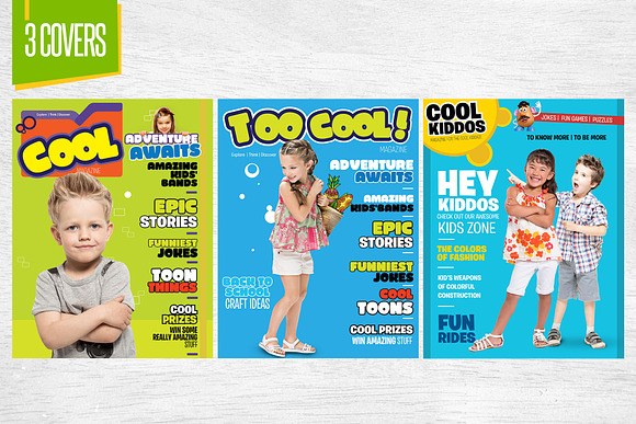 Kids Magazine Template in Magazine Templates - product preview 1