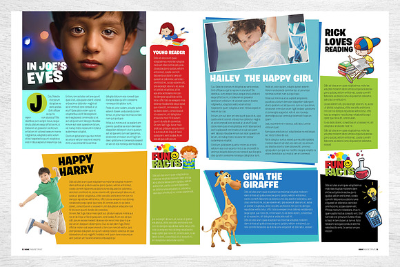 Kids Magazine Template in Magazine Templates - product preview 4