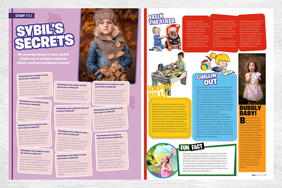 Kids Magazine Template in Magazine Templates - product preview 5