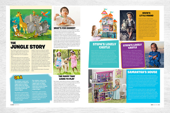 Kids Magazine Template in Magazine Templates - product preview 9