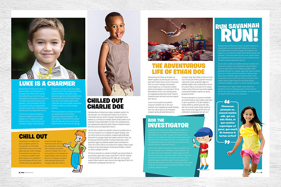 Kids Magazine Template in Magazine Templates - product preview 10