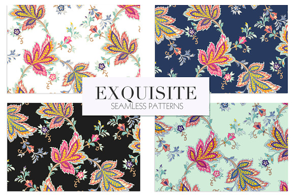 Seamless Paisley Floral Prints! in Patterns - product preview 5