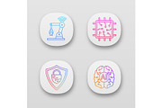 Artificial intelligence app icons