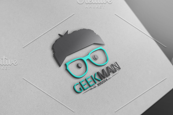 Geek logo Template