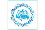 Luxury frame banner Cyber Monday