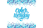 Luxury frame banner Cyber Monday