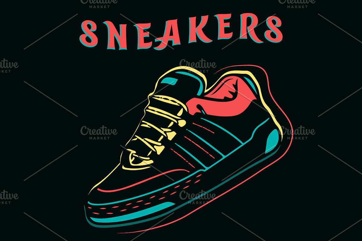 Sneakers street style design in Illustrations - product preview 8