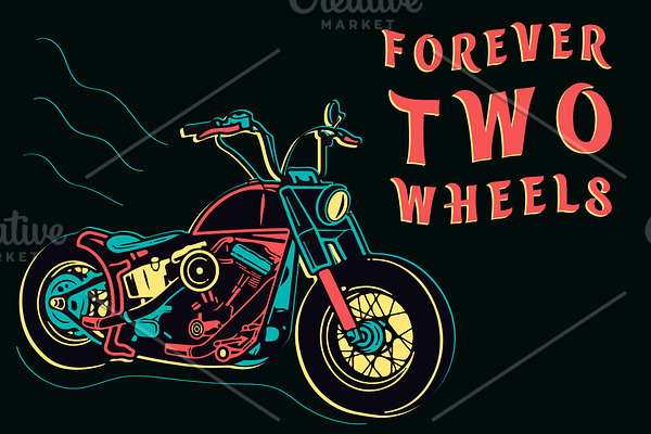 Retro Motorcycle, Forever Two Wheels