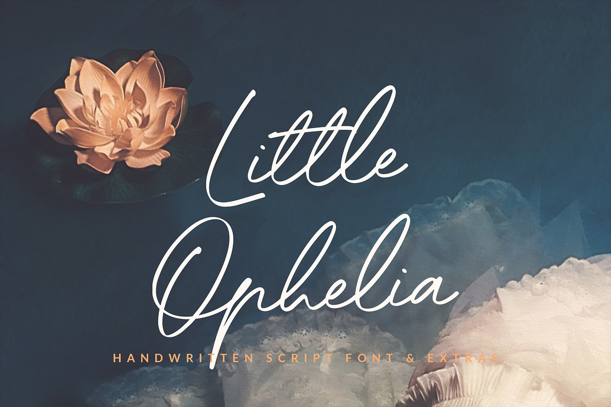 Little Ophelia Handwritten Font in Script Fonts - product preview 8