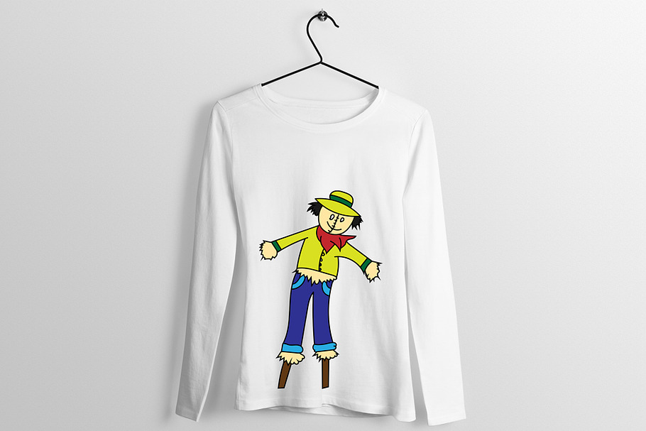 Scarecrow T Shirt Design Arts in Illustrations - product preview 8