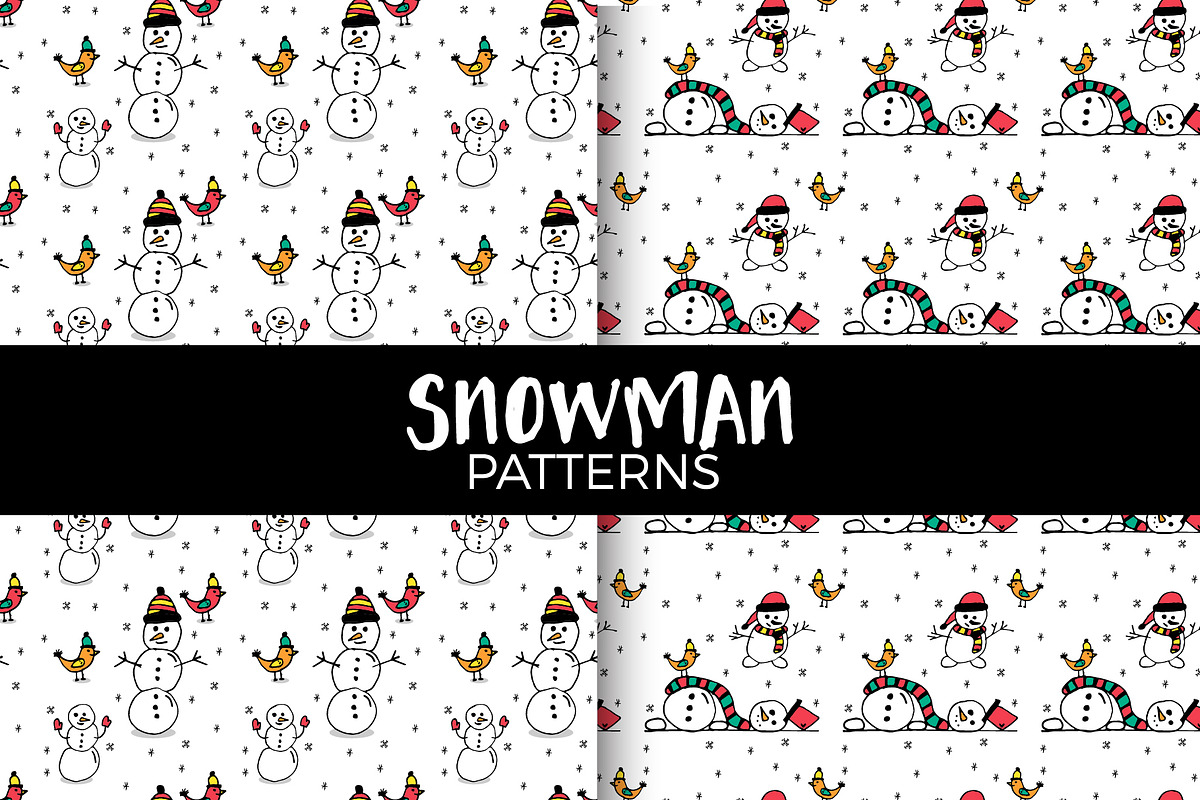 Snowman patterns  in Patterns - product preview 8